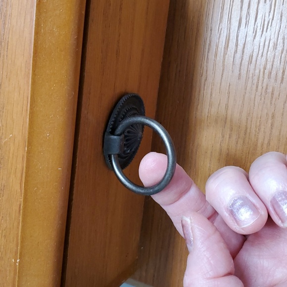 5 Drawer Pull Knobs Metal Ornate Floral Primitive Victorian Farmhouse Rustic - Picture 4 of 16